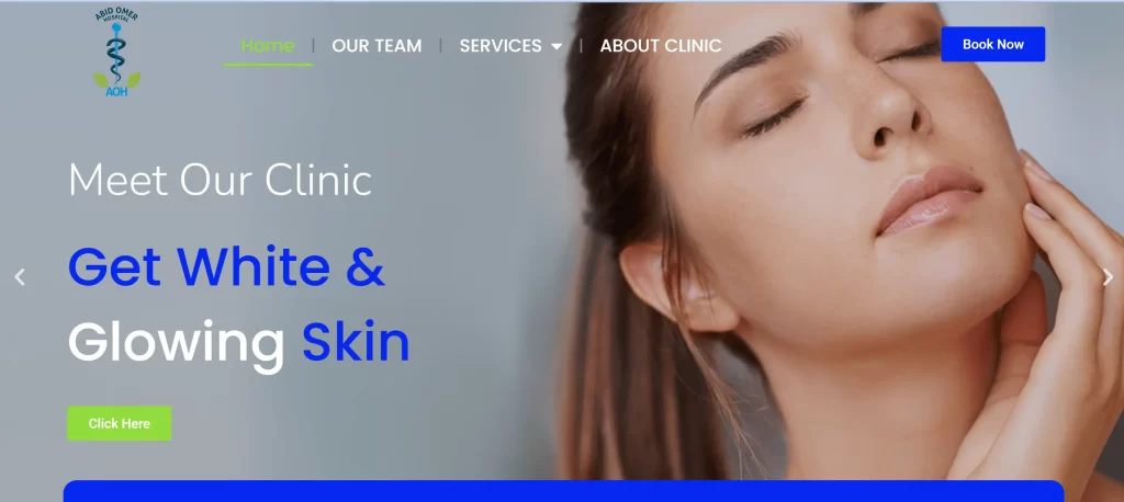 picture of Abid Omer Aesthetic Clinic Website